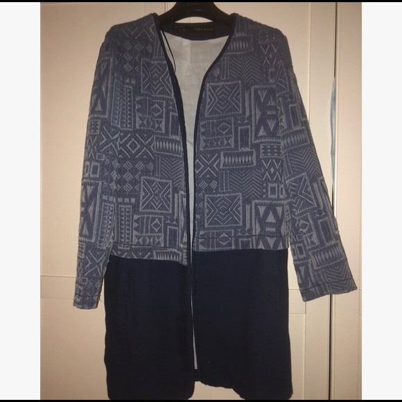 Zara Jackets & Blazers - Zara Geometric Pattern Coat Zara Jackets & Blazers - Zara Geometric Pattern Coat